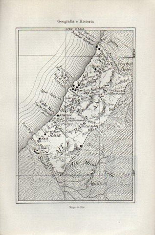 LAMINA V47472: Mapa de Ifni, Marruecos