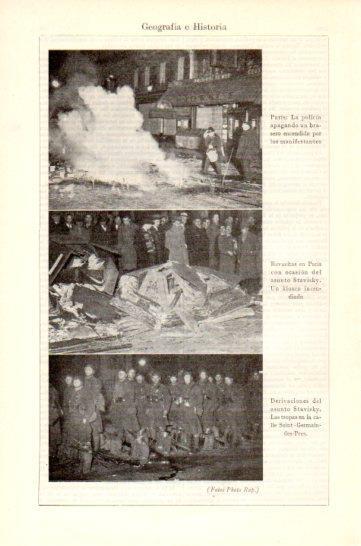 LAMINA V47471: Fotografias de las revueltas en Paris