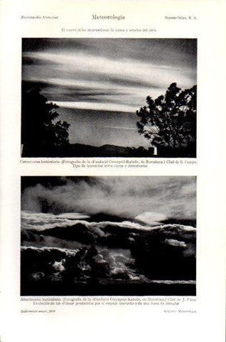 LAMINA V47494: Cirrostratus lenticularis y Altocumulus lenticularis