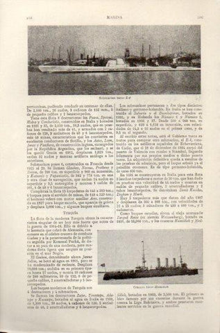 LAMINA V47489: Submarino E.1 y crucero Hamidich de Turquia