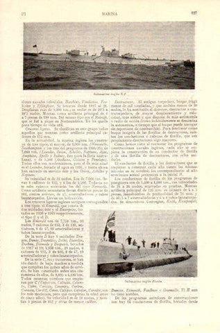 LAMINA V47481: Submarinos X-1 y Oberon