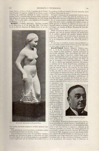 LAMINA V47451: Pubertad escultura por Manuel Marti