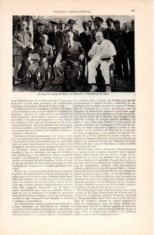 LAMINA V47424: Chiang-Kai-Shek, Roosevelt y Churchill en El Cairo