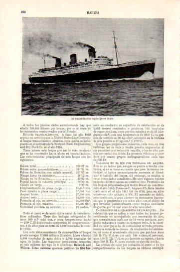 LAMINA V47422: Transatlantico Queen Mary