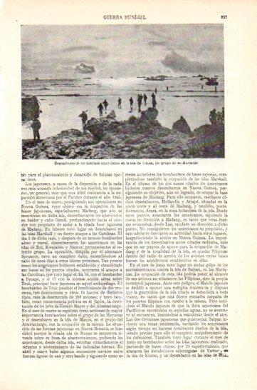 LAMINA V47416: Desembarco marines norteamericanos en la isla de Tinian