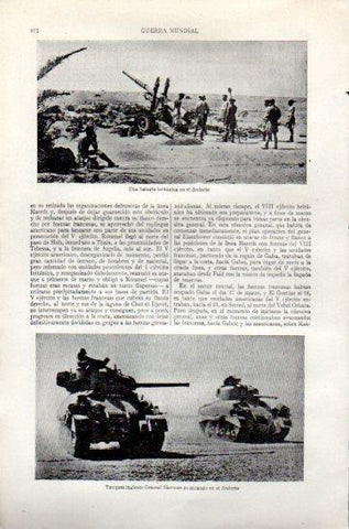 LAMINA V47408: Tanques General Sherman en el desierto