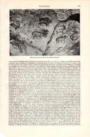 LAMINA V47428: Pinturas rupestres de El Cuetu en Lledias, Asturias