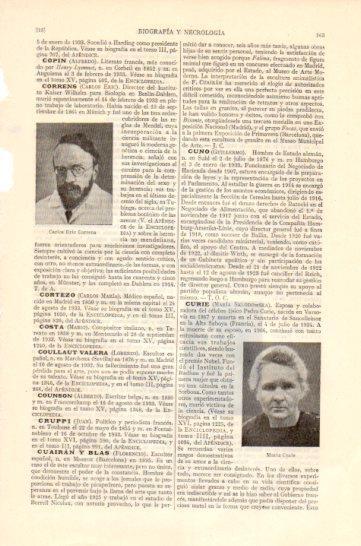 LAMINA V47449: Carlos Eric Correns y Marie Curie