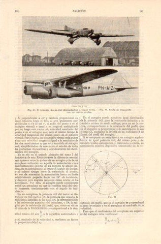 LAMINA V47446: Avion trimotor Arc-en-Ciel