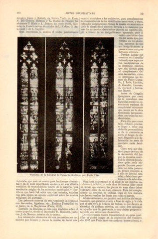 LAMINA V47444: Vidrieras de la Catedral de Palma de Mallorca