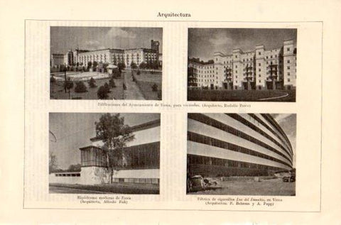LAMINA V47438: Edificaciones del Ayuntamiento de Viena para viviendas