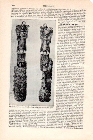 LAMINA V47432: Pendiente con una divinidad alada de Santiago de la Espada