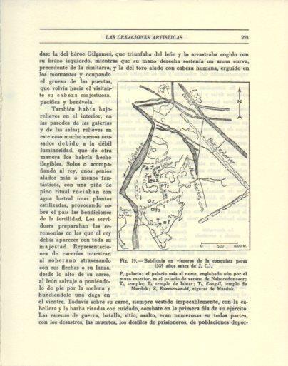 LAMINA V47908: Plano de Babilonia en visperas de la conquista persa