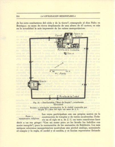 LAMINA V47905: Plano de Dur-Sarrukin o Khorsabad