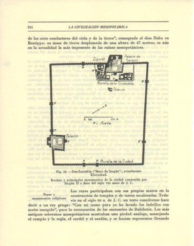 LAMINA V47905: Plano de Dur-Sarrukin o Khorsabad