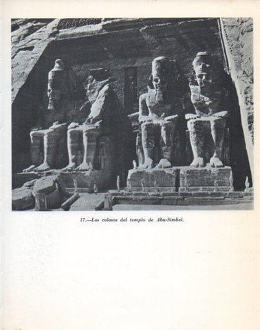 LAMINA V47899: Los colosos del templo de Abu-Simbel, Egipto