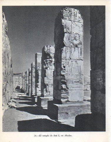 LAMINA V47898: Templo de Seti I en Abydos