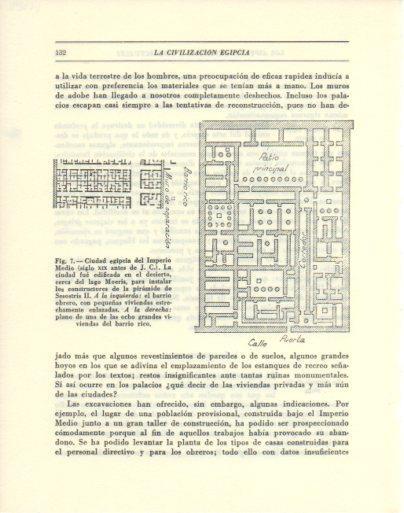 LAMINA V47892: Planta de ciudad egipcia del Imperio Medio