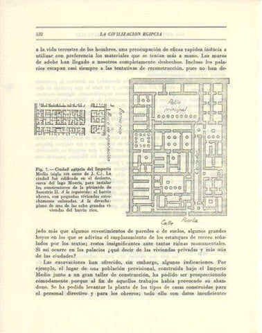 LAMINA V47892: Planta de ciudad egipcia del Imperio Medio
