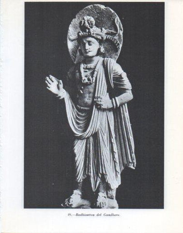 LAMINA V47872: Bodhisattva del Gandhara estatuilla