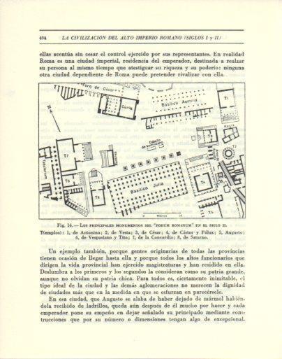 LAMINA V47860: Plano de los monumentos del Forum Romanun siglo II