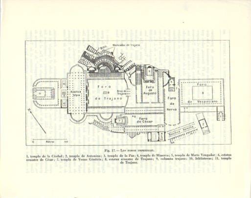 LAMINA V47859: Plano de los Foros Imperiales, Roma