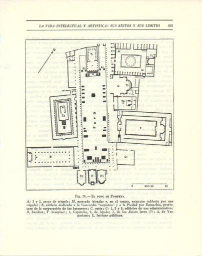 LAMINA V47857: Plano de el Foro de Pompeya