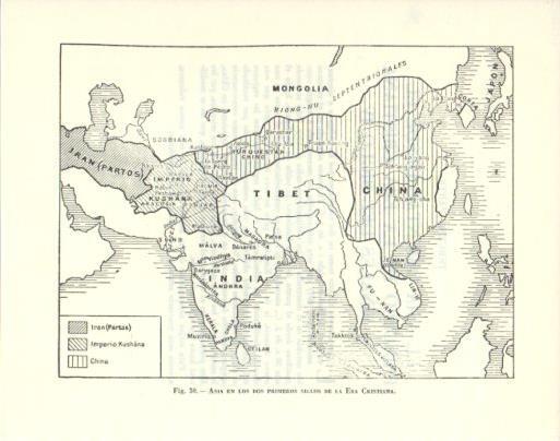 LAMINA V47873: Mapa de Asia dos primeros siglos de la Era Cristiana