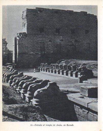 LAMINA V47891: Entrada al templo de Amon en Karnak