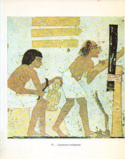 LAMINA V47890: Carpinteros trabajando de Egipto
