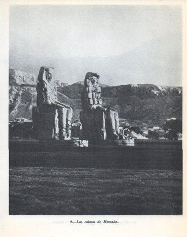 LAMINA V47888: Los colosos de Memnon