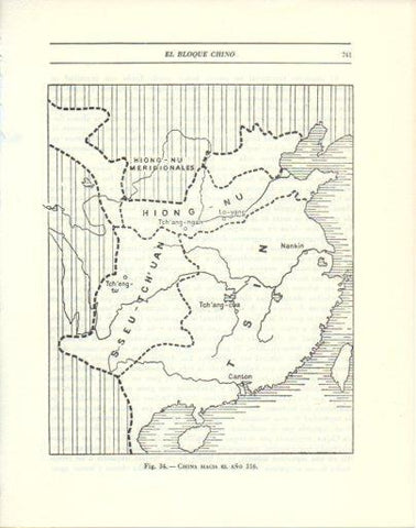 LAMINA V47877: Mapa de China hacia el año 316