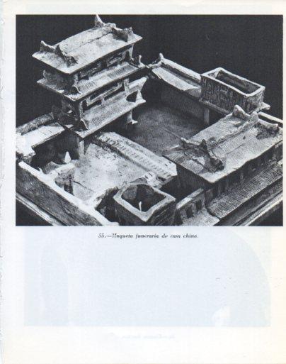 LAMINA V47876: Maqueta funeraria de casa china