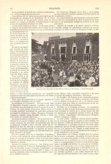 LAMINA V47988: Grupo escolar Duran y Bas en Barcelona, inaguracion