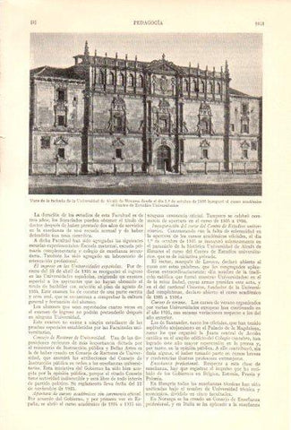 LAMINA V47987: Universidad de Alcala de Henares, fachada