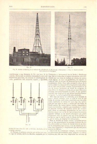 LAMINA V47995: Antenas de la emisora de radiodifusion de Hamburgo