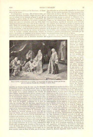 LAMINA V47998: Santa Casilda sorprendida por su padre por J. Nogales