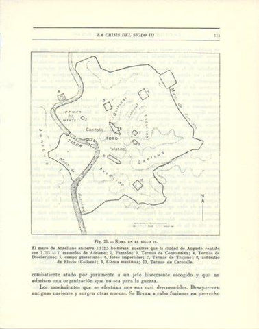 LAMINA V47855: Plano de Roma en el siglo IV
