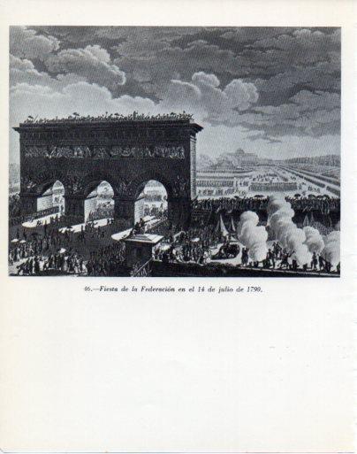 LAMINA V47972: Fiesta de la Federacion en el 14 de julio de 1790