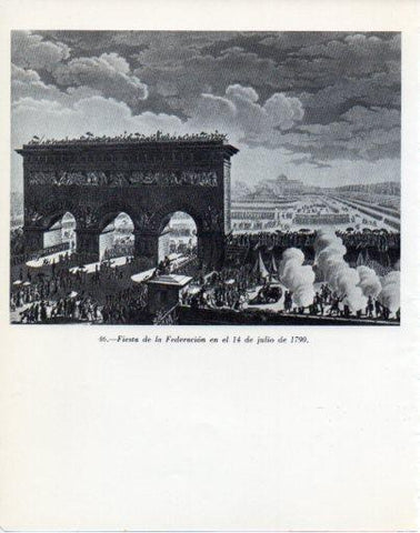 LAMINA V47972: Fiesta de la Federacion en el 14 de julio de 1790