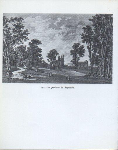 LAMINA V47948: Los jardines de Bagatelle