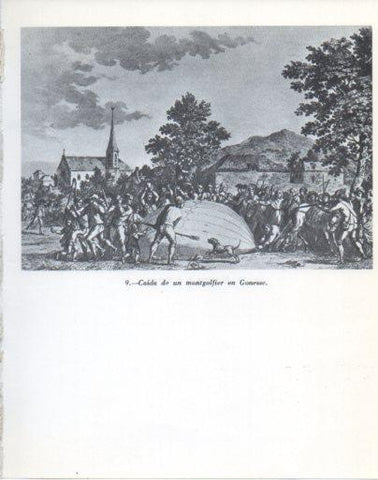 LAMINA V47945: Caida de un montgolfier en Gonesse