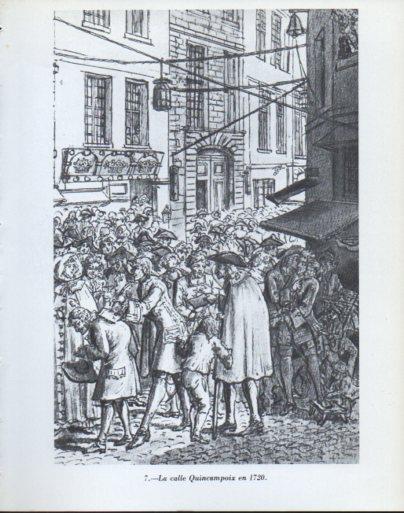 LAMINA V47942: La calle Quincampoix en 1720