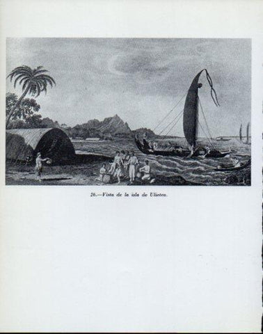 LAMINA V47955: Vista de la isla de Ulietea