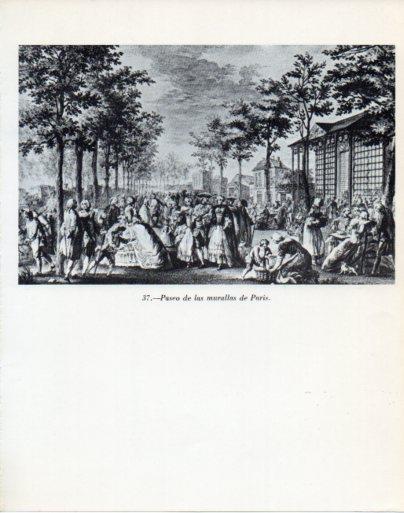 LAMINA V47968: Paseo de las murallas de Paris