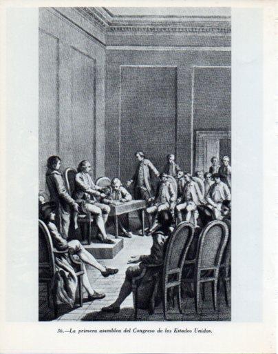 LAMINA V47967: Primera asamblea del Congreso de los Estados Unidos