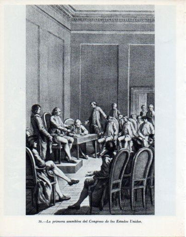 LAMINA V47967: Primera asamblea del Congreso de los Estados Unidos
