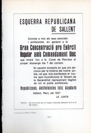 LAMINA V47749: Convocatoria d'ERC a Sallent. Guerra Civil
