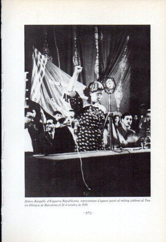 LAMINA V47745: Dolors Bargallo miting al Teatre Olimpia de Barcelona 1936