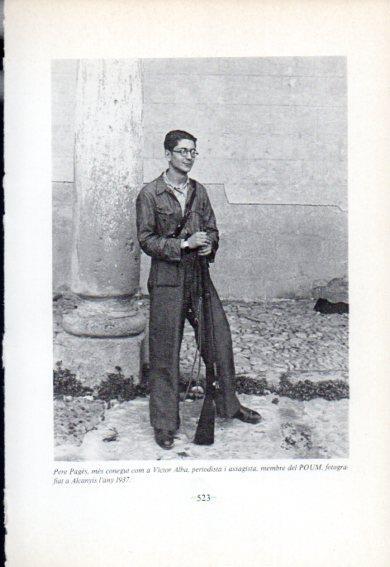 LAMINA V47740: Pere Pages conegut com a Victor Alba, Alcanyis 1937